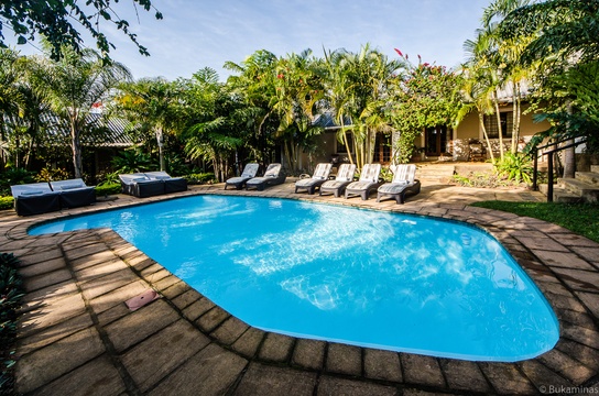 Outdoor pool at Lidiko Lodge, St Lucia